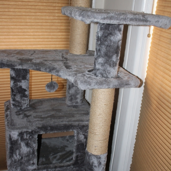Gray Cat Tree Tower - Picture 2 of 3